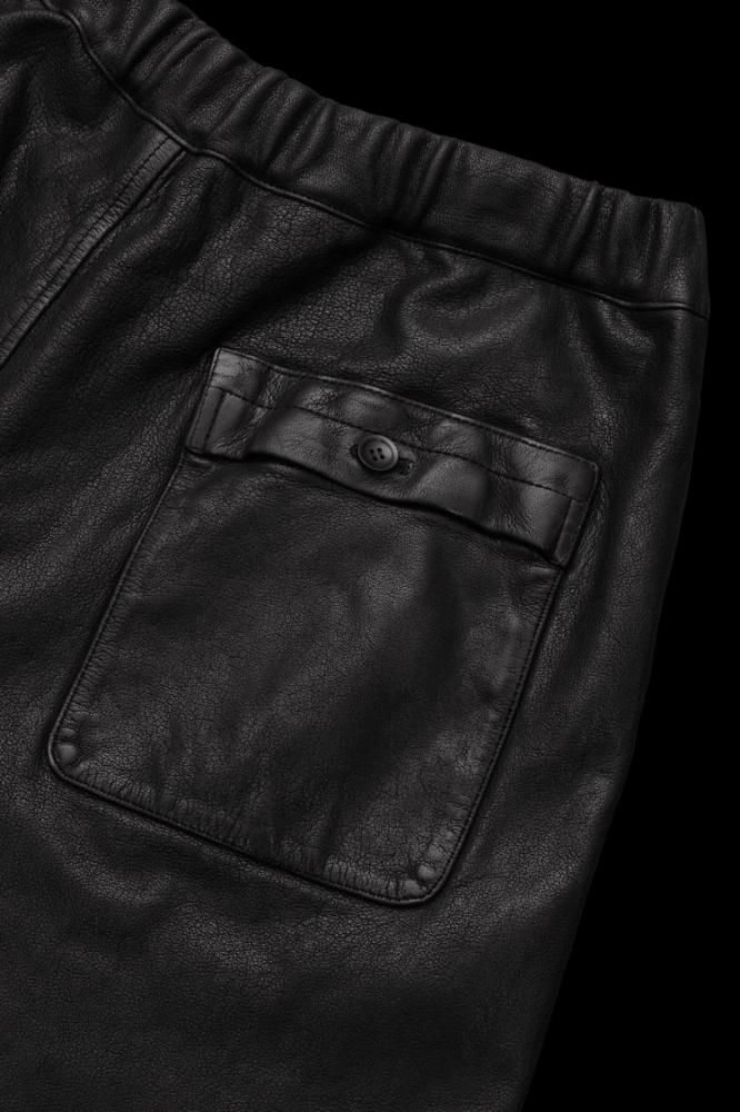 MARYAM ITALY DEERSKIN “GARMENT-DYED” CROPPED PANTS