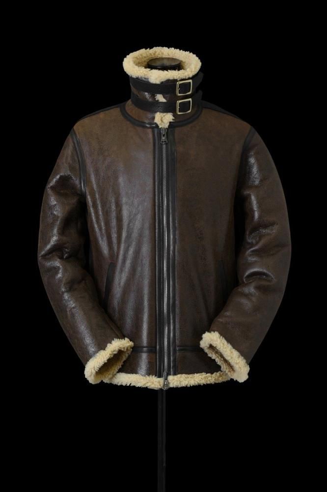 SPANISH MOUTON NATIVE BOMBER FINISH B-3 FLIGHT JACKET SPANISH MOUTON NATIVE BOMBER FINISH B-3 FLIGHT JACKET