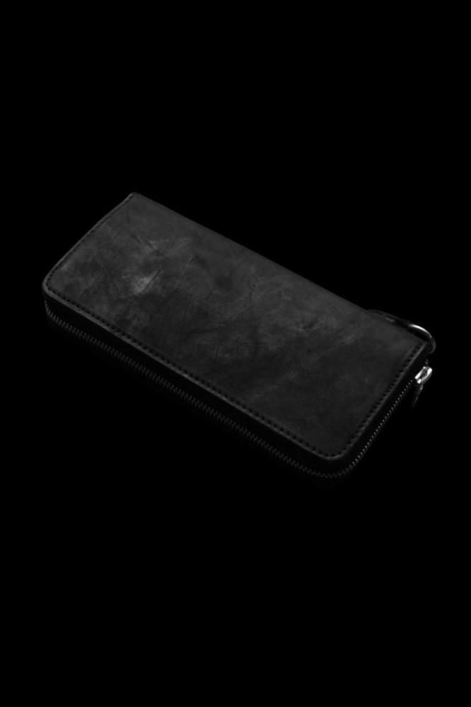 JP SHOULDER GARMENT-DYED ROUND FASTNER WALLET - BACKLASH