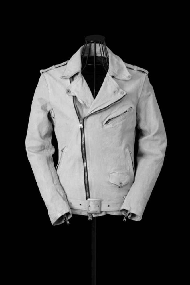 JAPAN CALF NATURAL DYED GARMENT-WASH DOUBLE RIDERS
