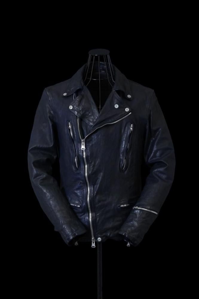 JAPAN CALF NATURAL DYED GARMENT-WASH DOUBLE RIDERS