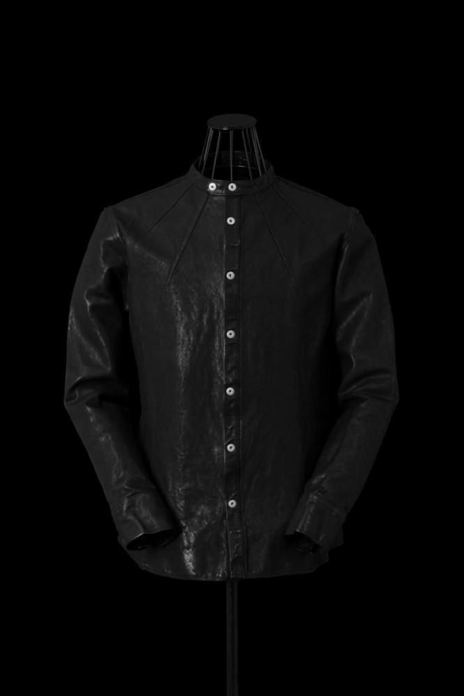 JAPAN CALF NATURAL DYED GARMENT-WASH SHIRT