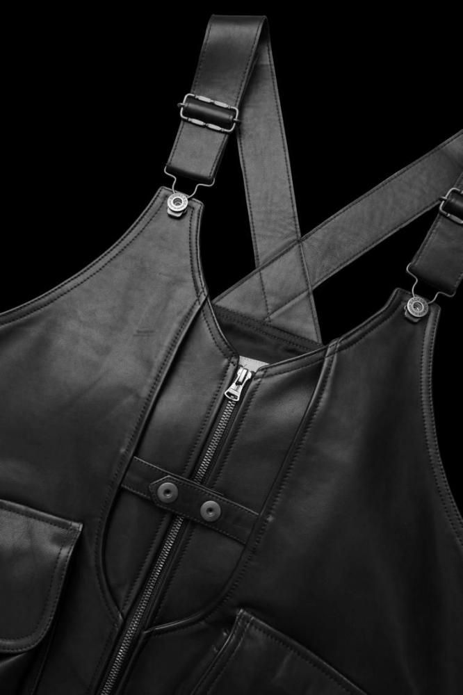XX Yohji Yamamoto COW LEATHER DEEP-FRY TECH VEST - BACKLASH