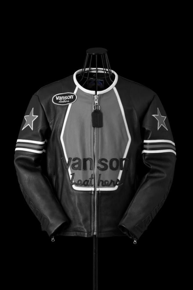 xx vanson MONOTONE STAR JACKET