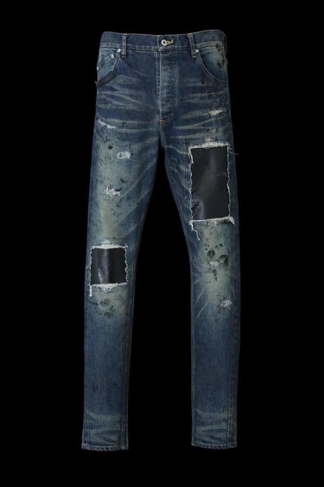 xx KOSUKE MATSUI THE DENIM STRETCH SELVEDGE DENIM SEMI-SARROUEL PANTS 