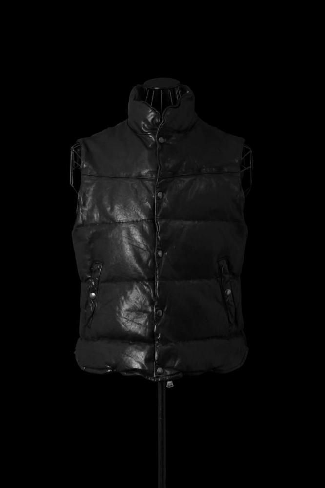 xx Lightning JAPAN SHOULDER+POLISH WHITE GOOSE DOWN GARMENT-DYED VEST