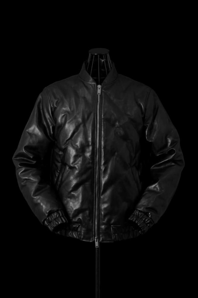 INCAS ITALY CALF 0.8mm STITCH POLISH WHITE GOOSE DOWN BLOUSON