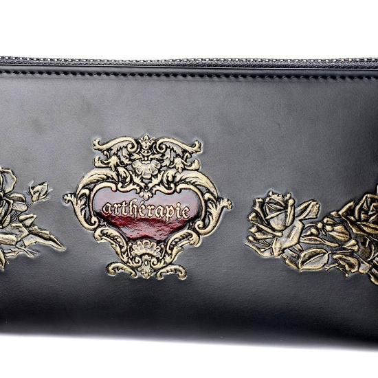USED》》artherapie アルセラピィ ラウンドジップ 牛革 長財布 ローズジャルダン ラウンドジップ長財布 〈アルセラピィ