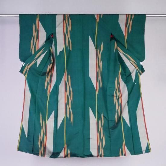 銘仙着物 矢絣 -Akarie