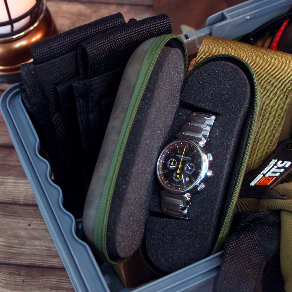 メーカー再生品 腕時計 収納ケース 1本収納 レザー 高品質 時計ケース 腕時計ケース 1本用 ケース ウォッチボックス 軽量 持ち運び 旅行  ウォッチケース