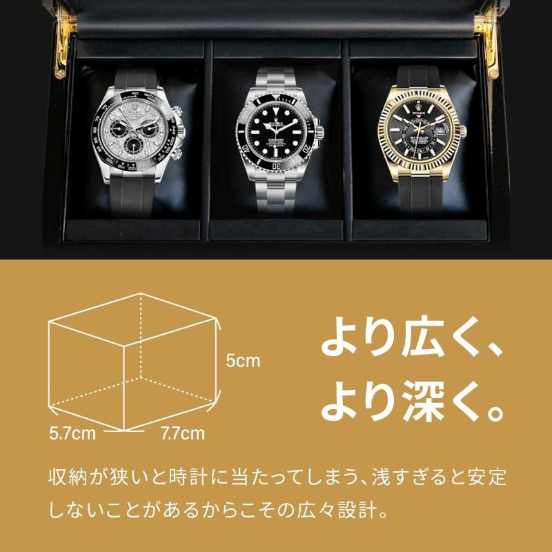 時計ケース 腕時計 収納ケース 3本収納 木製 ウォッチボックス 時計ケース 腕時計 収納ケース 3本収納 木製 ウォッチボックス