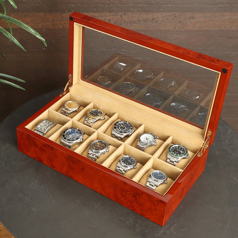 時計ケース 腕時計 収納ケース 10本収納 木製 ウォッチボックス 