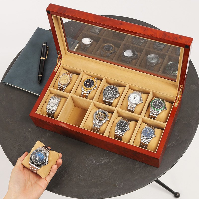 時計ケース 腕時計 収納ケース 10本収納 木製 ウォッチボックス 