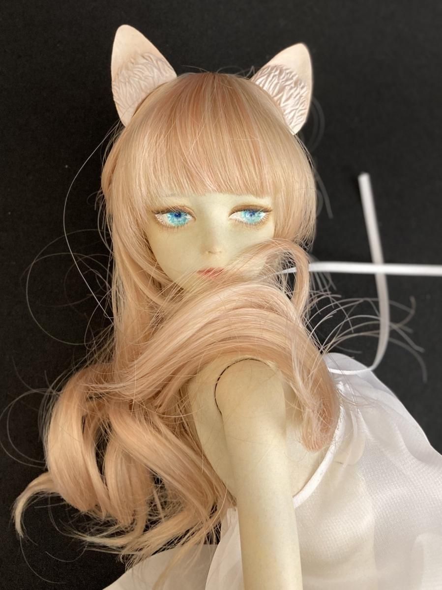 アトリエニキティキ   ドイツ　ハーン社　木彫り人形　祈る天使　茶髪 アトリエニキティキ ドイツ ハーン社 木彫り人形 祈る天使 茶髪