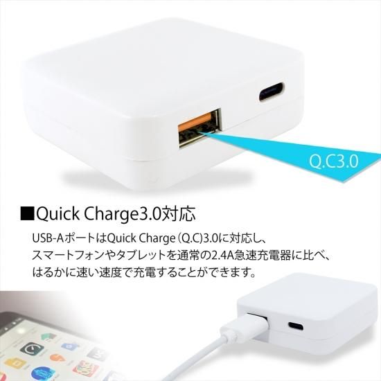 2ポート USB 充電器 Type-C USB-A TYPE-C タイプc 急速充電