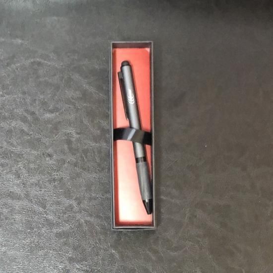 N1449 / カスタムボールペン 猫ちゃんビーズ お高級ガラスフラワー