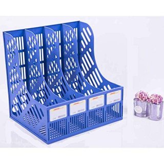 velocidad Book Shelf Desktop File Sorter Organizer Office Desk Plastic Grid Info