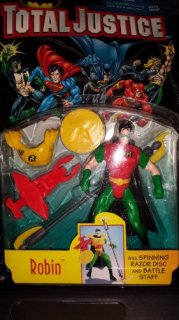 TOTAL JUSTICE LEAGUE BATMANROBIN ACTION FIGURE by Kenner 