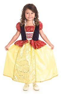 Little Adventures 11324 Snow White Princess Dress Costume size 7-9 with Hairbow 