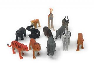 US Toy Mini Wild Animals Action Figure 3-Pack