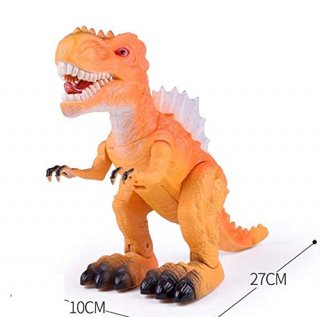ジュラシックワールドT-Rexの恐竜おもちゃフィギュアスマートウォーキングサウンドリアルな音オレンジ6630