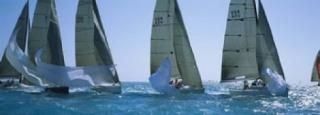 Panoramic Images  Sailboat racing in the ocean Key West Florida USA ե󥢡ȡץ