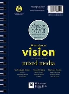Strathmore Vision Vellum Mixed Media Pad 14cm x 22cm