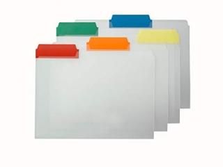 Smead Poly File Folder Coloured 1/3-Cut Tab Letter Size Assorted Colours 25 per 