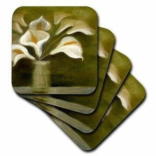 set-of-8-Ceramic - 3dRose cst_18262_4 Flowers Calla Lily Ceramic Tile Coasters S