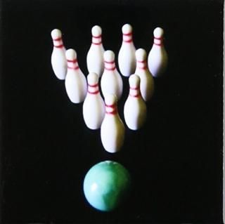 set-of-8-Ceramic - 3dRose cst_18660_4 Love Bowling Ceramic Tile Coasters Set of 