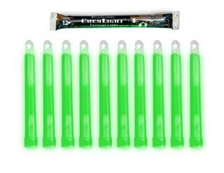 Cyalume ChemLight Military Grade Chemical Light Sticks Green 6 Long 12 Hour Dura