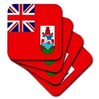 set-of-8-Soft - 3dRose cst_28228_2 Bermuda Flag Soft Coasters Set of 8