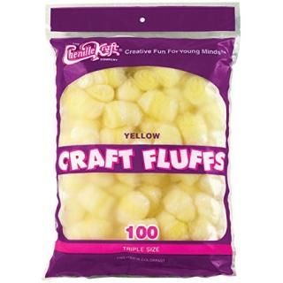 Creativity Street Craft Fluffs  4 oz Yellow by Creativity Street