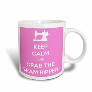 3dEvaDane??򤤰??Keep Calm and Grab the Seam Ripperԥ󥯤ȥۥ磻??ޥå 11 oz ۥ