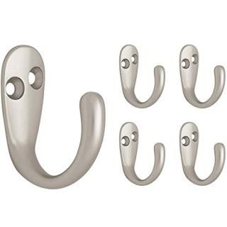 5 Pack Matte Nickel - Franklin Brass FBSPRH5-MN-C Single Prong Robe Hook in Matt