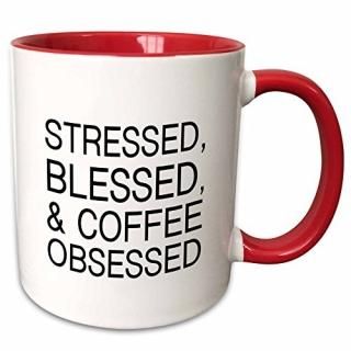 Tory Anne쥯??StressedBlessedӥҡObsessed??ޥå 11 oz ۥ磻 mug_232907
