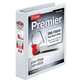 Cardinal 10310 Cardinal Premier EasyOpen ClearVue Locking Slant-D Ring Binder 1.