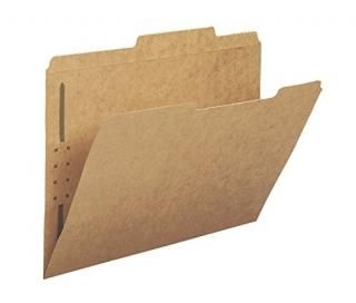 1 Fastener 1/3-Cut - Smead Fastener File Folder 1 Fastener Reinforced 1/3-Cut Ta