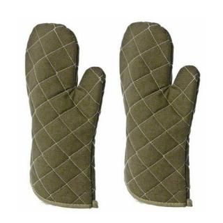 15 Inch Flame Resistant Oven Mitts Flame Retardant up to 400äĎF Set of 2 by UPI