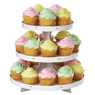 Cupcake Stand-White 12X10.5 Holds 24 Cupcakes 