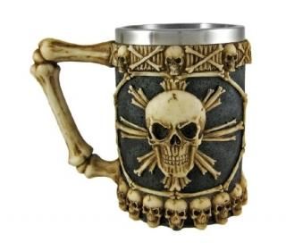 Cool Ossuary Skull Beer Stein Tankard Skulls by Things2Die4