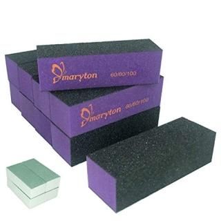 Nail Buffer Sanding Block Polisher Buffing File 60/100 Grit Nail Art Pedicure Ma