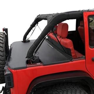Shadeidea ץ󥰥顼 ȥΡС С ȥ󥯥С Tonneau Cover for JKU 4 Door ֥å IDC-J