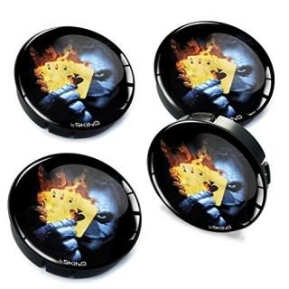 Skino 4 x 60mm Dome Silicone 3D Wheel Centre Rims Auto Tuning Hub Caps Auto Car 