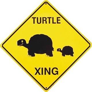 Signs 4?Fun SdxTr Turtle Xing Crossing Sign