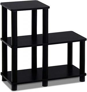 Furinno Turn-N-Tube Accent Decorative Shelf Espresso/Black 141