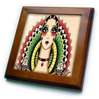 3drose Ft 62386?_ 1?MexicanǥLady with Skullsե졼դ롢8?by 8