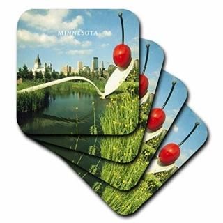 set-of-4-Soft - 3dRose cst_62052_1 Minneapolis Sculpture Garden Soft Coasters Se