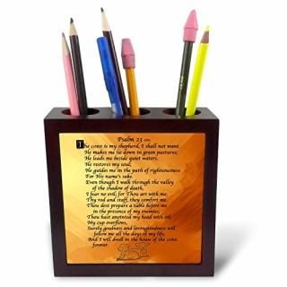 3drose Ph 58716?_ 1?Psalm 23? The Lord Is My Shepherd on a Goldenطwith Two Smal