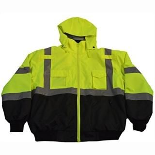 Petra Roc LBBJ-C3-XL Jacket Lime & Black ANSI-ISEA & EN471 Class 3 Waterproof Bo